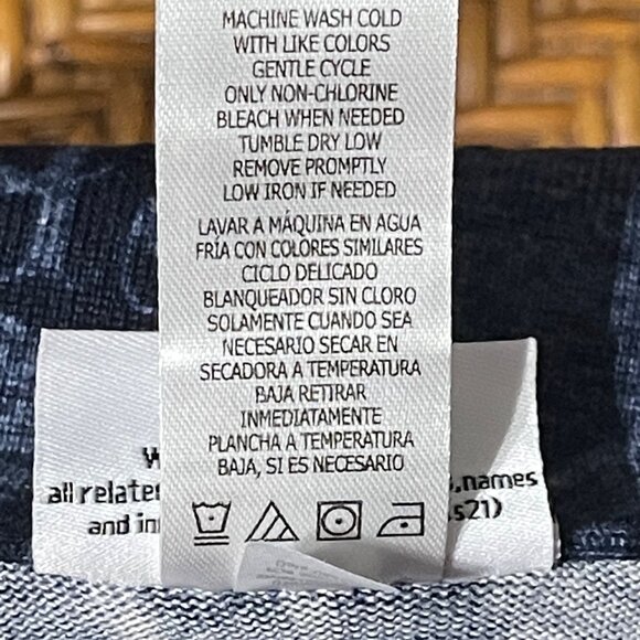 Harry Potter Wizarding World Blue Long Sleeve Tie Hem Top XL Polyester/Spandex - Picture 7 of 9